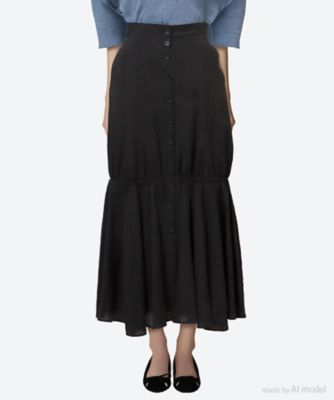 ＜AKIRANAKA (Women)＞Ｄａｌｉｌａ　ｇａｔｈｅｒｅｄ　ｈｅｍ　ｓｋｉｒｔ　ＢＫ　　ＡＲ２５１４―ＢＫ