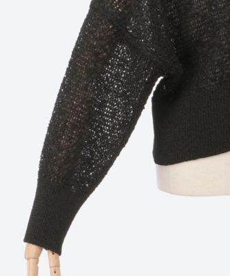 Ｃａｎｄｅｌａ　ｃｒｏｐｐｅｄ　ｋｎｉｔ　ｃａｒｄｉｇａｎ　ＢＫ　ＡＲ２５３８―ＢＫ