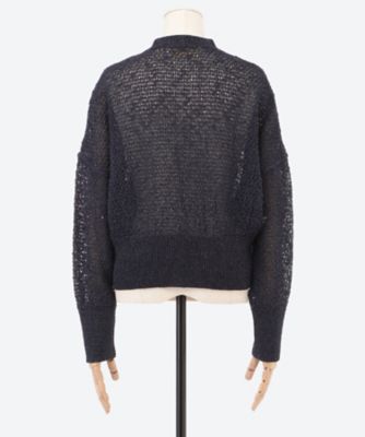 Ｃａｎｄｅｌａ　ｃｒｏｐｐｅｄ　ｋｎｉｔ　ｃａｒｄｉｇａｎ　ＮＶ　ＡＲ２５３８―ＮＶ