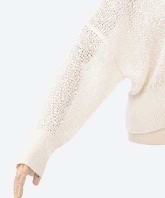 Candela cropped knit cardigan WH