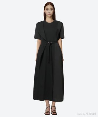 ＜AKIRANAKA (Women)＞Ｈｅｉｋｅ　ｃｏｍｂｉ　ｔｅｘ　ｊｅｒｓｅｙ　ｄｒｅｓｓ　ＢＫ　ＡＳ２５０３―ＢＫ