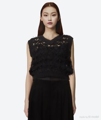 AKIRANAKA (Women)/アキラナカ Ｍｉｒｅｉａ　ｋｎｉｔ　ｐｕｌｌｏｖｅｒ　ＢＫ　ＡＳ２５２０―ＢＫ