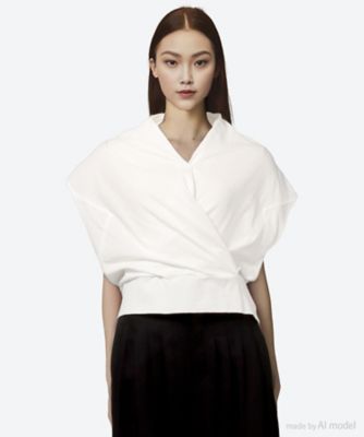 Hiltrud asymmetric knit PO PK | AKIRANAKA  