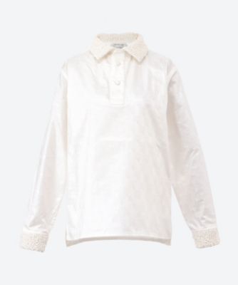 ＜SUPER YAYA (Women)＞ブラウス　ＳＹ２５ＳＳ／ＳＨ―ＰＯＬ―ＷＨＩ―０２５