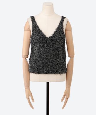 Lurex Fur Camisole BA01―TG58