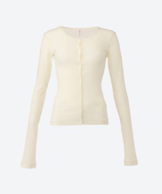 ＜babaco (Women)＞Ｔｗｉｓｔｅｄ　Ｃｏｔｔｏｎ　Ｃａｒｄｉｇａｎ　ＢＡ０１―ＣＲ４４