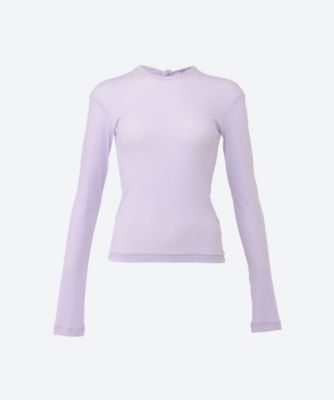 ＜babaco (Women)＞Ｔｗｉｓｔｅｄ　Ｃｏｔｔｏｎ　Ｂａｃｋ　Ｔｉｅｄ　Ｌｏｎｇ　Ｓｌｅｅｖｅ　Ｔ―ｓｈｉｒｔ　ＢＡ０１―ＣＲ２５