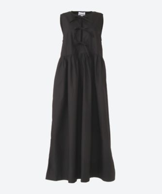 ＜GANNI (Women)＞Ｃｏｔｔｏｎ　Ｐｏｐｌｉｎ　Ｍｉｄｉ　Ｄｒｅｓｓ　Ｆ８４５３
