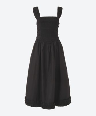 ＜GANNI (Women)＞Ｃｏｔｔｏｎ　Ｐｏｐｌｉｎ　Ｍｉｄｉ　Ｓｔｒａ　Ｆ９３４４
