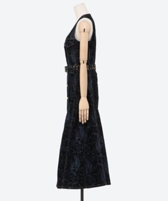 Ｆｌｏｃｋ　Ｄｅｎｉｍ　Ｂｅｌｔ　Ｍｉｄｉ　Ｄｒｅｓｓ　Ｊ１６１４