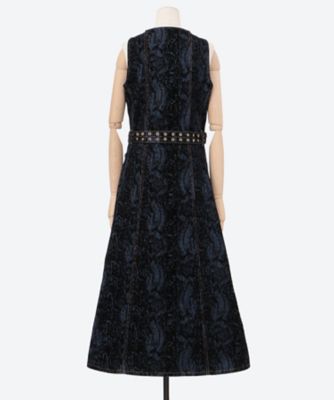 Ｆｌｏｃｋ　Ｄｅｎｉｍ　Ｂｅｌｔ　Ｍｉｄｉ　Ｄｒｅｓｓ　Ｊ１６１４