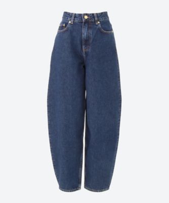 ＜GANNI (Women)＞Ｒｉｇｉｄ　Ｄｅｎｉｍ　Ｓｔａｒｙ　Ｊ１６４０