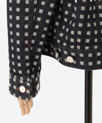 GRID DENIM JACKET DJ02 | REVERBERATE (Women 