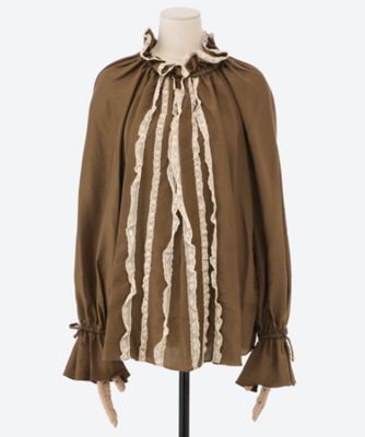 ブラウス３ｗｒｉｎｋｌｅ　ｓｉｌｋ　ｃｕｐｒａ　ｂｌｏｕｓｅ　０３６５６