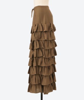 スカート４ｗｒｉｎｋｌｅ　ｓｉｌｋ　ｃｕｐｒａ　ｓｋｉｒｔ　０４４７３