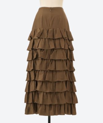 スカート４ｗｒｉｎｋｌｅ　ｓｉｌｋ　ｃｕｐｒａ　ｓｋｉｒｔ　０４４７３