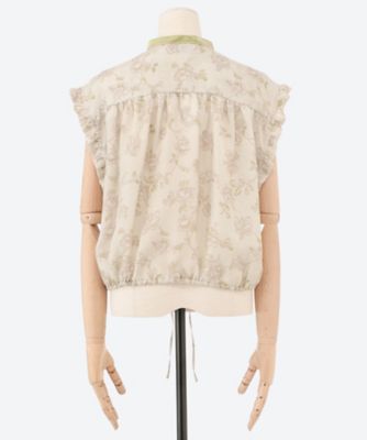 ブラウス　５ｒｏｏｍｓ　ｆｌｏｗｅｒ　ｃｕｐｒａ　ｐｒｉｎｔ　ｂｌｏｕｓｅ　０３６５４