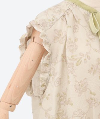 ブラウス　５ｒｏｏｍｓ　ｆｌｏｗｅｒ　ｃｕｐｒａ　ｐｒｉｎｔ　ｂｌｏｕｓｅ　０３６５４