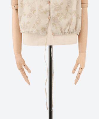 ブラウス　５ｒｏｏｍｓ　ｆｌｏｗｅｒ　ｃｕｐｒａ　ｐｒｉｎｔ　ｂｌｏｕｓｅ　０３６５４