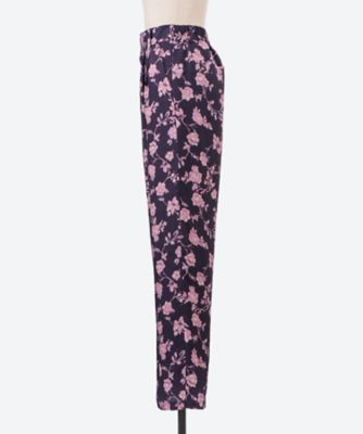 パンツ　６ｒｏｏｍｓ　ｆｌｏｗｅｒ　ｃｕｐｒａ　ｐｒｉｎｔ　ｐａｎｔｓ　０５４１４