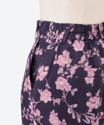 パンツ　６ｒｏｏｍｓ　ｆｌｏｗｅｒ　ｃｕｐｒａ　ｐｒｉｎｔ　ｐａｎｔｓ　０５４１４