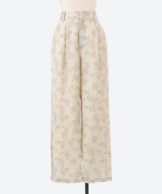 パンツ　６ｒｏｏｍｓ　ｆｌｏｗｅｒ　ｃｕｐｒａ　ｐｒｉｎｔ　ｐａｎｔｓ　０５４１４