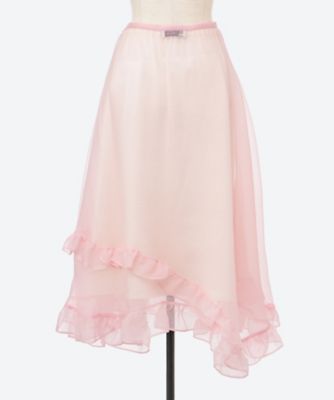 スカート　７ｍｏｓａｉｃ　ｏｒｇａｎｄｙ　ｓｋｉｒｔ　０４４７２
