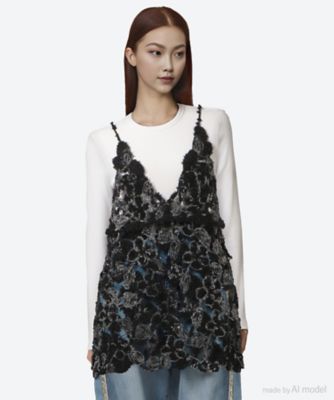 Saravah×leur logetteコラボ ハット Powder satin Saravah／leur