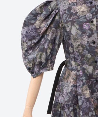 ブラウス　２２ｆｏｒｅｓｔ　ｆｌｏｗｅｒ　ｃｏｔｔｏｎ　ｐｒｉｎｔ　ｂｌｏｕｓｅ　０３６５５