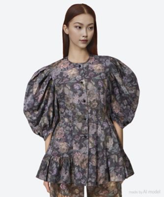 leur logette (Women)/ルール ロジェット ブラウス 22forest flower cotton print blouse 03655