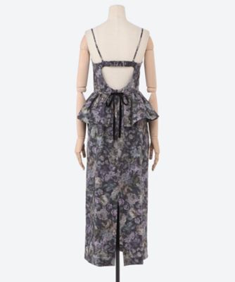 ドレス 23forest flower cotton print