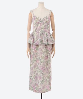 ドレス 23forest flower cotton print