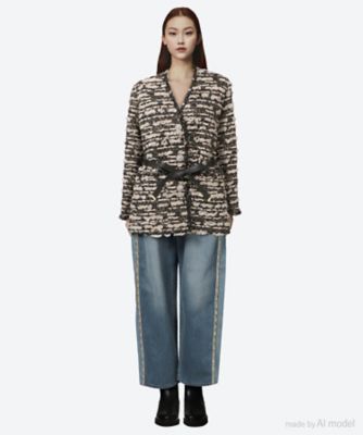 【未使用】ルールロジェット ツイード デニムジャケット ジャケット 25glam tweed jacket 02384