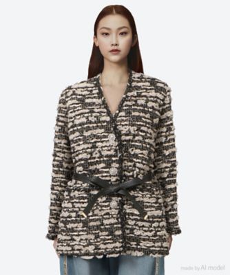 ジャケット 25glam tweed jacket 02384