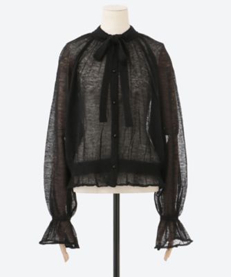 leur logette (Women)/ルール ロジェット カーディガン 32airy mohair cardigan 20532 09black トップス【三越伊勢丹/公式】