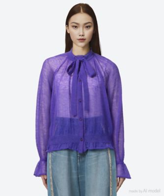 leur logette (Women)/ルール ロジェット カーディガン　３２ａｉｒｙ　ｍｏｈａｉｒ　ｃａｒｄｉｇａｎ　２０５３２