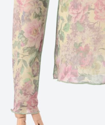 カットソー　３３ｆｏｒｅｓｔ　ｆｌｏｗｅｒ　ｔｕｌｌｅ　ｐｒｉｎｔ　ｔｏｐ　１０２０１