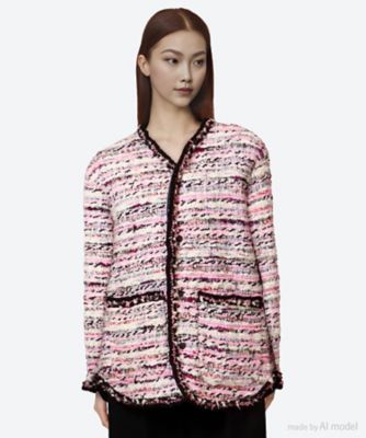 ＜leur logette (Women)＞ジャケット　ｔｗｅｅｄ　０２３８２