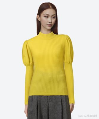 ＜leur logette (Women)＞セーター　４１ｃａｓｈｍｅｒｅ　ｒｉｂ　ｔｏｐ　２０５３０