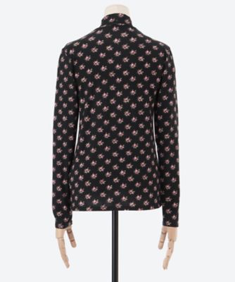 french rose print top 10202 | leur