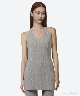 ＜leur logette (Women)＞カットソー　４３ｃａｓｈｍｅｒｅ　ｔｏｐ　２０５３３