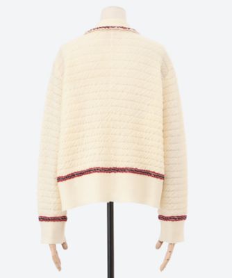 カーディガン Wrinkled Polo Cardigan