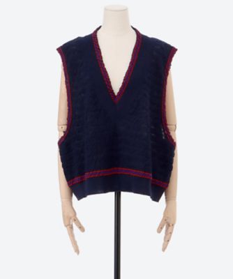 cizatto Wool Short Caftan Vest ウールベスト i_zz-16106-2222_03-2.jpg
