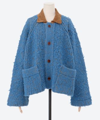 ジャケット・アウター kota gushiken Hand Knit Denim-ish jacket Kota Gushiken / Hand Knit Denim-ish Jacket | Skool