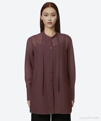 ＜AKIRANAKA (Women)＞Ｍａｒｉｋａ　ｓｈｅｅｒ　ｓｈｉｒｔ　ＢＲ　ＡＰ２５０２―ＢＲ