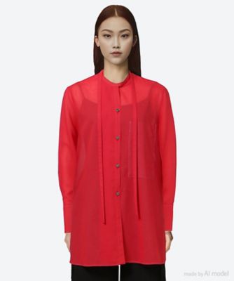 AKIRANAKA (Women)/アキラナカ Marika sheer shirt RE AP2502―RE