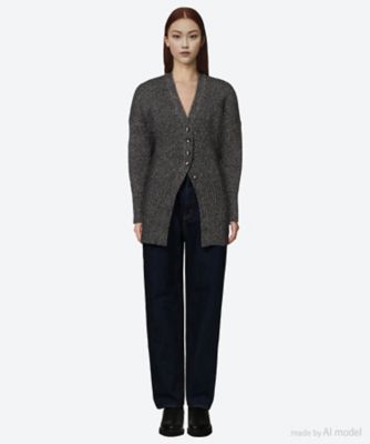 Ｇｒｅｅｒ　ｍｅｌａｎｇｅ　ｋｎｉｔ　ｃａｒｄｉｇａｎ　ＢＫ　ＡＰ２５０３―ＢＫ