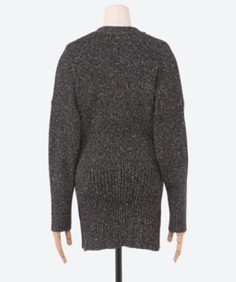 Ｇｒｅｅｒ　ｍｅｌａｎｇｅ　ｋｎｉｔ　ｃａｒｄｉｇａｎ　ＢＫ　ＡＰ２５０３―ＢＫ