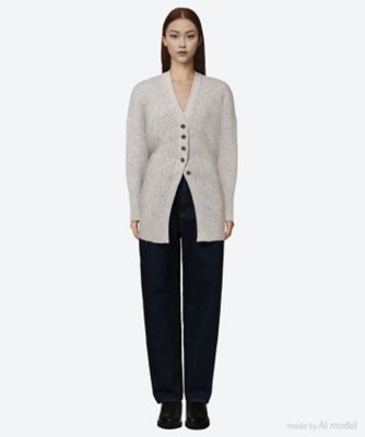 Ｇｒｅｅｒ　ｍｅｌａｎｇｅ　ｋｎｉｔ　ｃａｒｄｉｇａｎ　ＧＹ　ＡＰ２５０３―ＧＹ