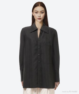 ＜AKIRANAKA (Women)＞Ｐ５０Ｍｉｃｈｅｌｉｎｅ　ｓｈｉｒｔ　ＢＫ　ＡＰ２５４１―ＢＫ